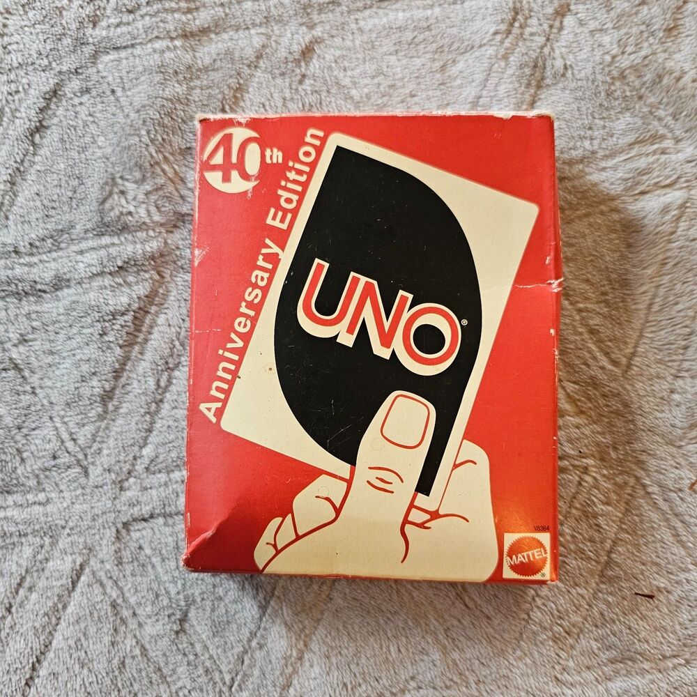 Mattel Uno Card Game 40th Anniversary Edition Used in good condition